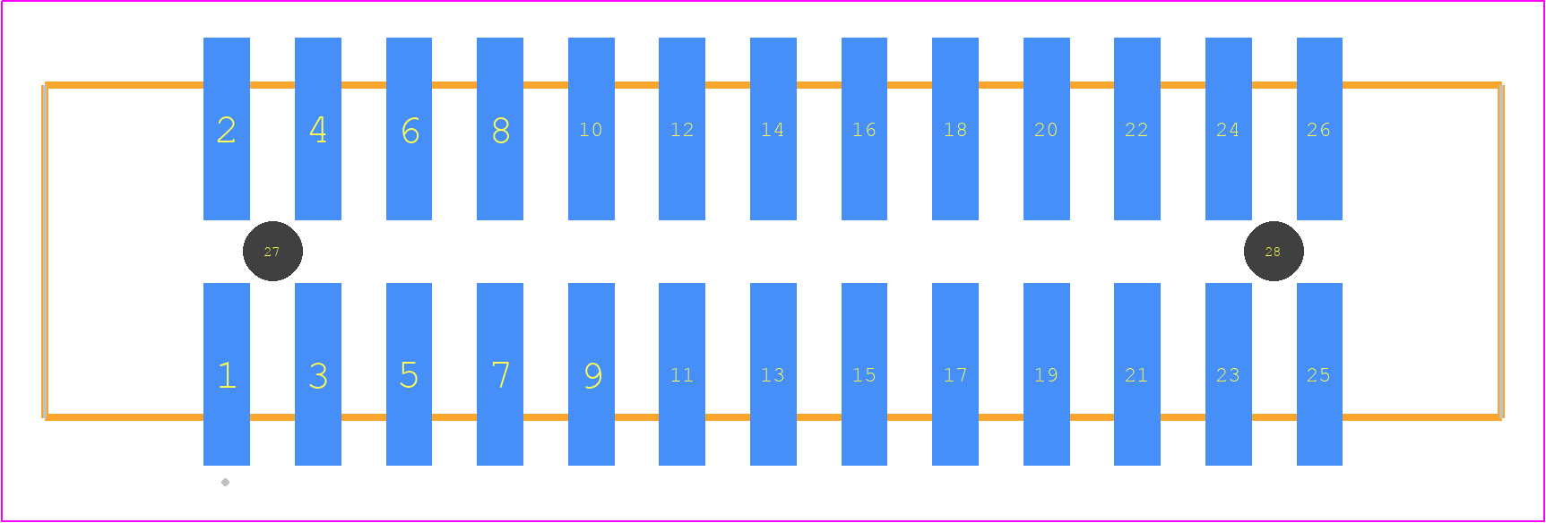 HTST-113-01-F-DV-A - SAMTEC PCB footprint - Other - Other - HTST-113-01-XX-DV-A