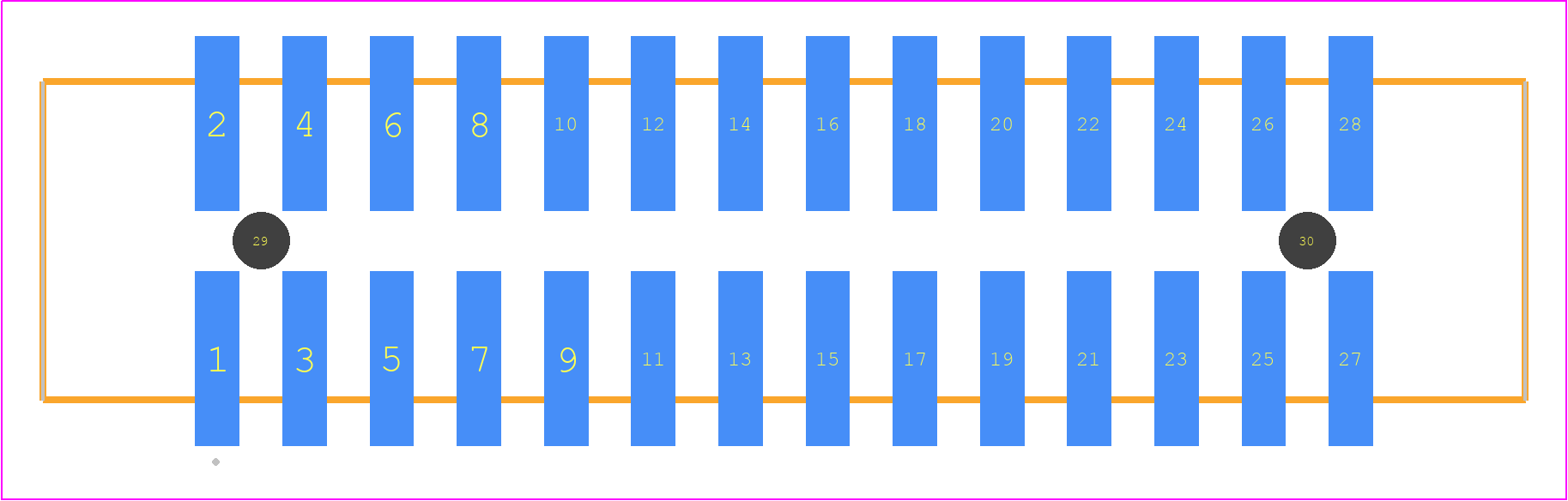 HTST-114-01-TM-DV-A - SAMTEC PCB footprint - Other - Other - HTST-114-01-XX-DV-A