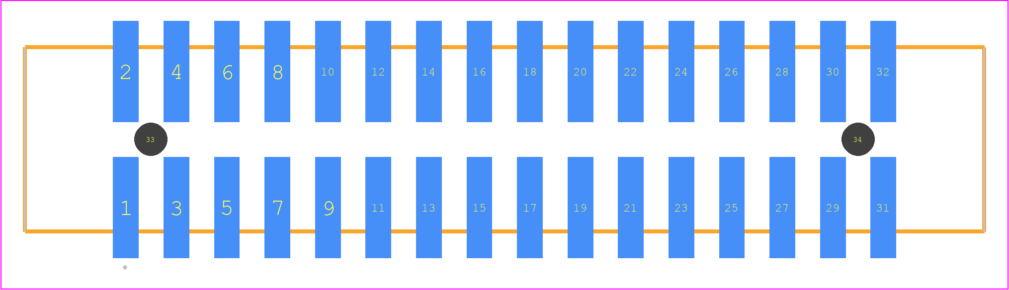 HTST-116-01-S-DV-A - SAMTEC PCB footprint - Other - Other - HTST-116-01-XX-DV-A