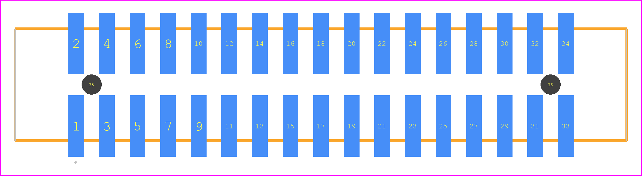 HTST-117-01-T-DV-A - SAMTEC PCB footprint - Other - Other - HTST-117-01-XX-DV-A