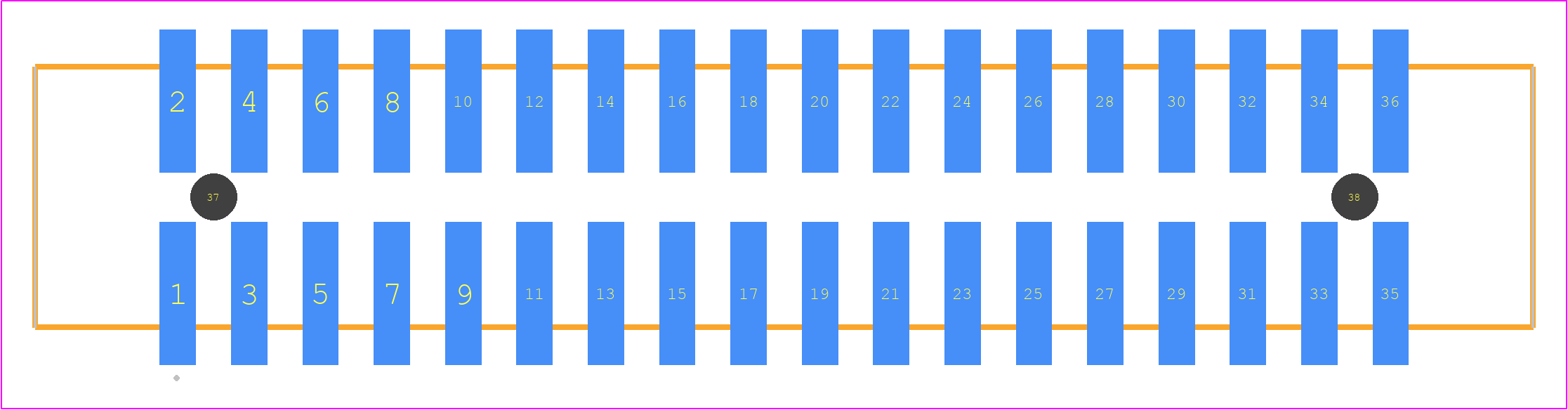 HTST-118-01-FM-DV-A - SAMTEC PCB footprint - Other - Other - HTST-118-01-XX-DV-A