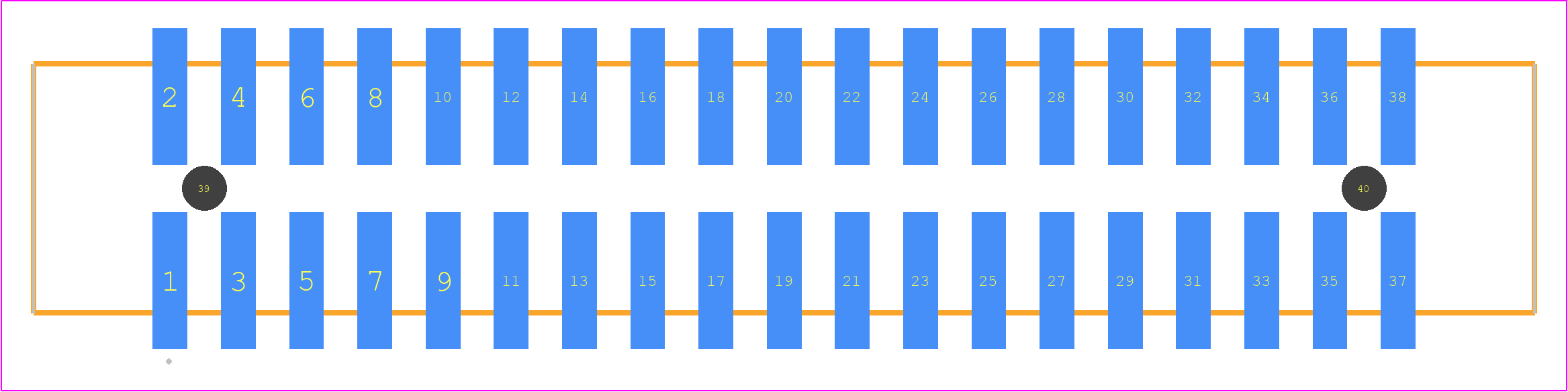HTST-119-01-H-DV-A - SAMTEC PCB footprint - Other - Other - HTST-119-01-XX-DV-A