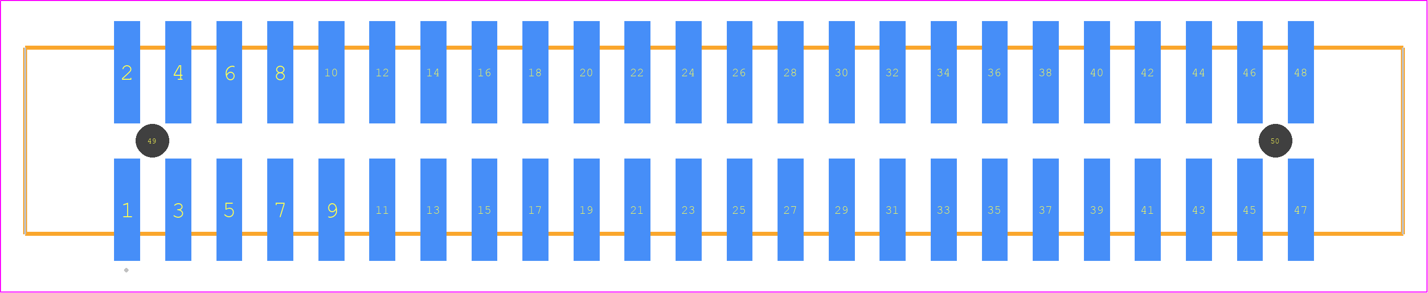 HTST-124-01-TM-DV-A - SAMTEC PCB footprint - Other - Other - HTST-124-01-XX-DV-A