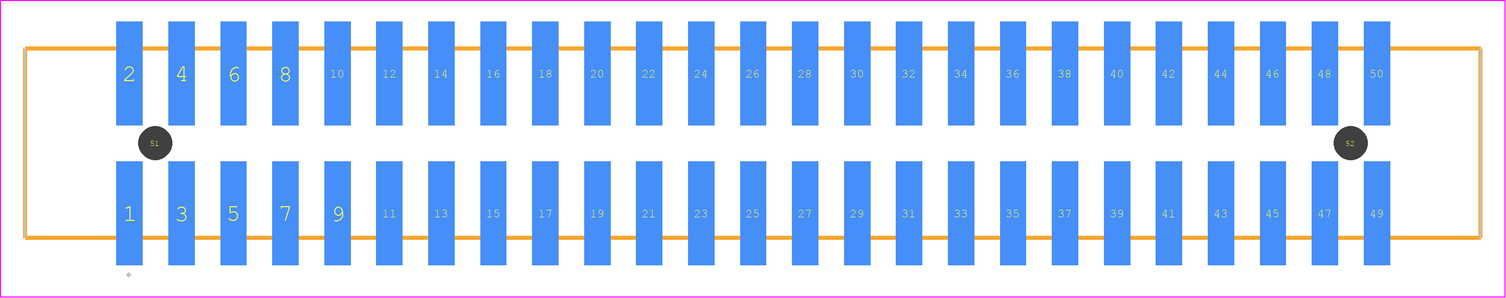 HTST-125-01-F-DV-A - SAMTEC PCB footprint - Other - Other - HTST-125-01-XX-DV-A