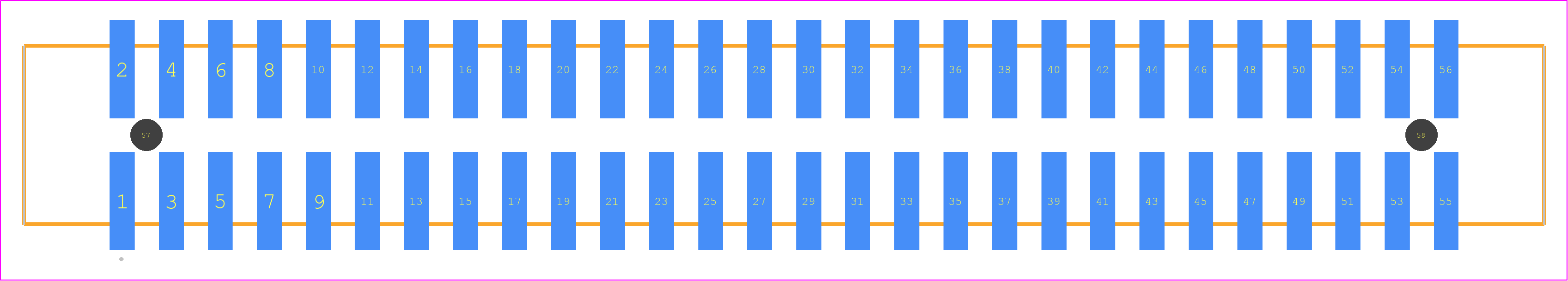 HTST-128-01-LM-DV-A - SAMTEC PCB footprint - Other - Other - HTST-128-01-XX-DV-A