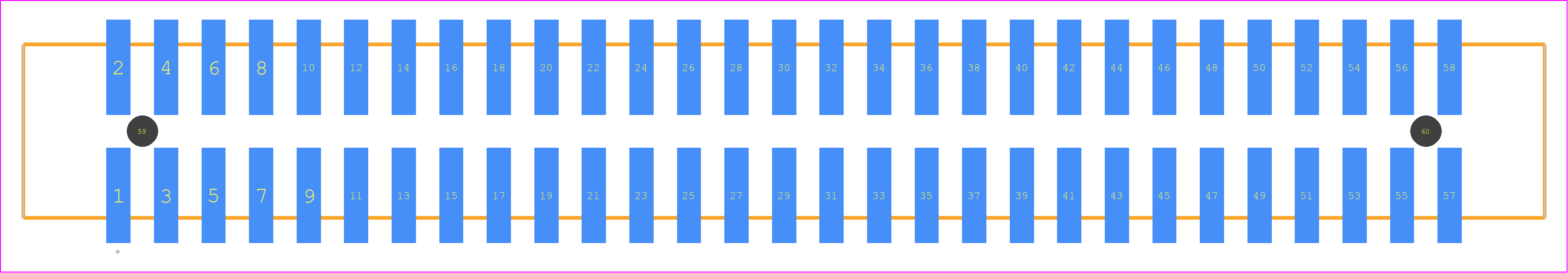 HTST-129-01-S-DV-A - SAMTEC PCB footprint - Other - Other - HTST-129-01-XX-DV-A