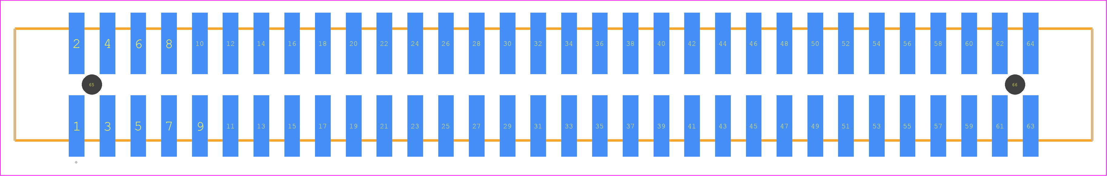 HTST-132-01-T-DV-A - SAMTEC PCB footprint - Other - Other - HTST-132-01-XX-DV-A
