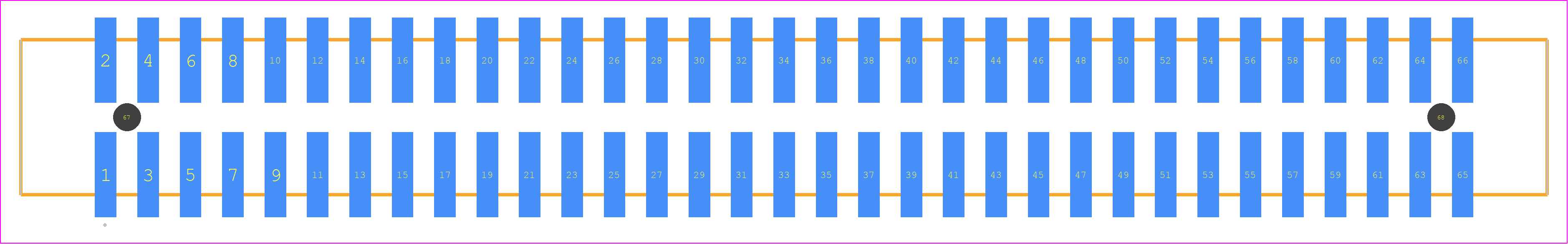 HTST-133-01-F-DV-A - SAMTEC PCB footprint - Other - Other - HTST-133-01-XX-DV-A