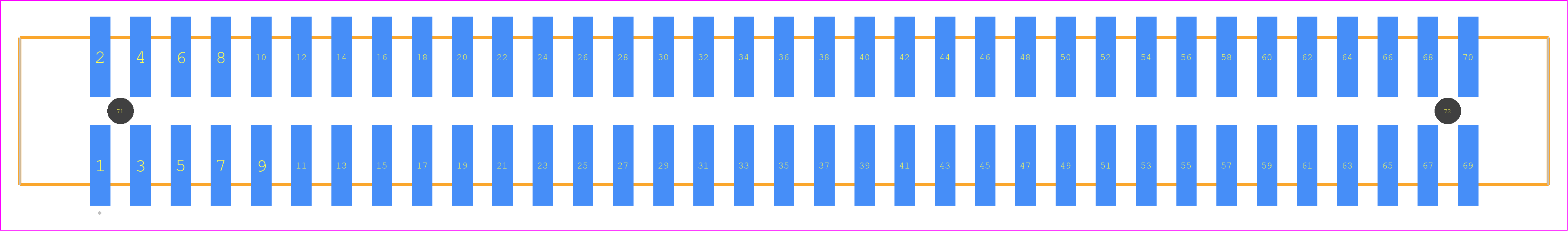 HTST-135-01-S-DV-A - SAMTEC PCB footprint - Other - Other - HTST-135-01-XX-DV-A