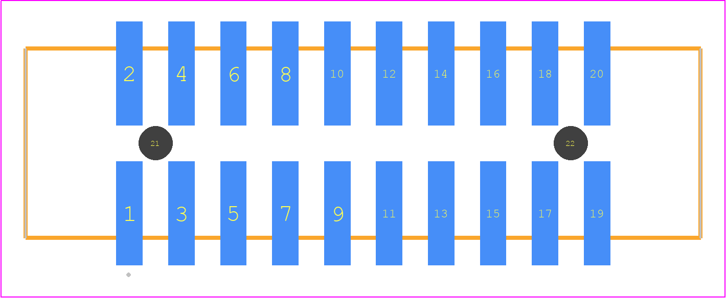 HTST-110-01-LM-DV-A-P-TR - SAMTEC PCB footprint - Other - Other - HTST-110-01-XX-DV-A-P-TR