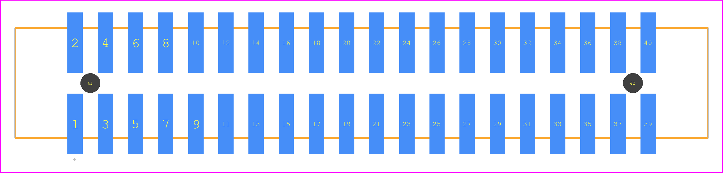 HTST-120-01-S-DV-A-P-TR - SAMTEC PCB footprint - Other - Other - HTST-120-01-XX-DV-A-P-TR