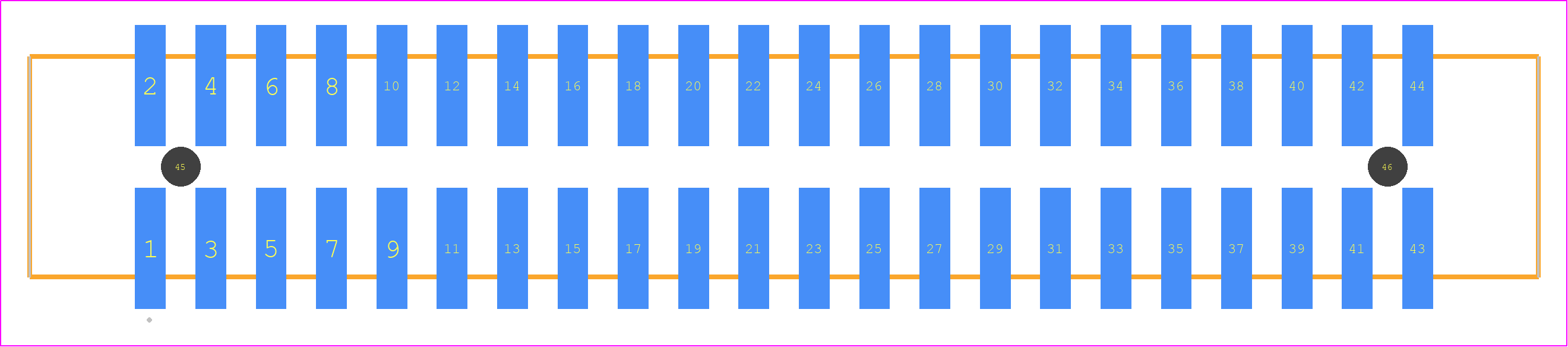 HTST-122-01-S-DV-A-P-TR - SAMTEC PCB footprint - Other - Other - HTST-122-01-XX-DV-A-P-TR