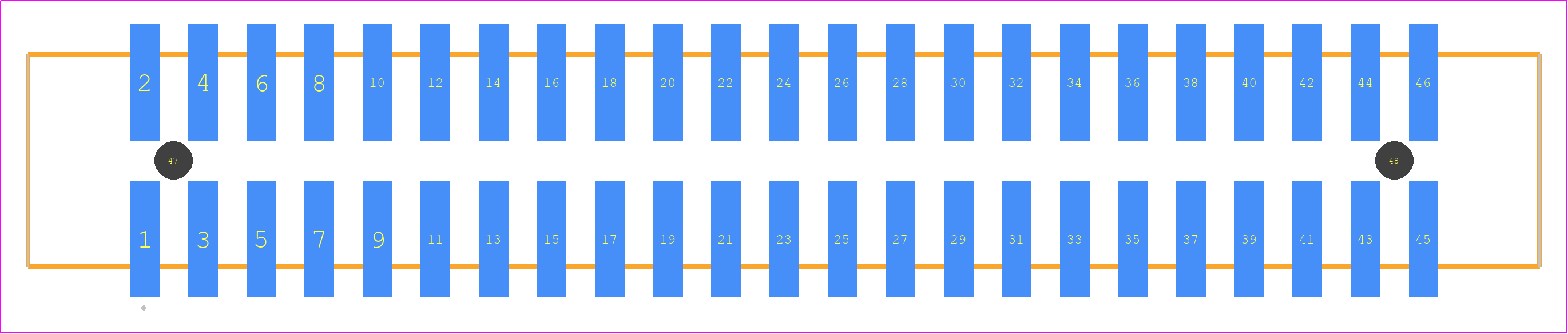 HTST-123-01-FM-DV-A-P-TR - SAMTEC PCB footprint - Other - Other - HTST-123-01-XX-DV-A-P-TR