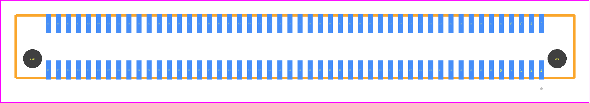 LSEM-150-04.0-H-DV-A-N-K-TR - SAMTEC PCB footprint - Other - Other - LSEM-150-XX.X-Y-DV-A-N-K-TR