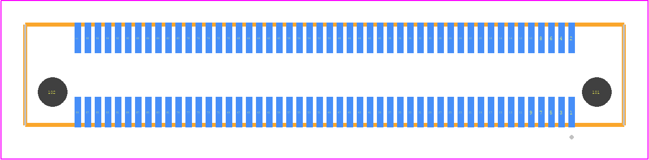 LSHM-150-06.0-STL-DV-A-N-K-TR - SAMTEC PCB footprint - Other - Other - LSHM-150-XX.X-YYY-DV-A-N-K-TR