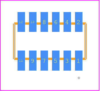 MLE-106-01-G-DV - SAMTEC PCB footprint - Other - Other - MLE-106-01-G-DV