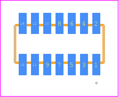 MLE-107-01-G-DV - SAMTEC PCB footprint - Other - Other - MLE-107-01-G-DV