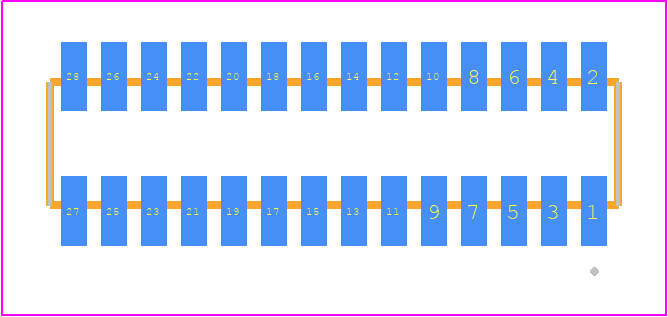 MLE-114-01-G-DV - SAMTEC PCB footprint - Other - Other - MLE-114-01-G-DV