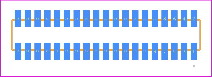 MLE-119-01-G-DV - SAMTEC PCB footprint - Other - Other - MLE-119-01-G-DV