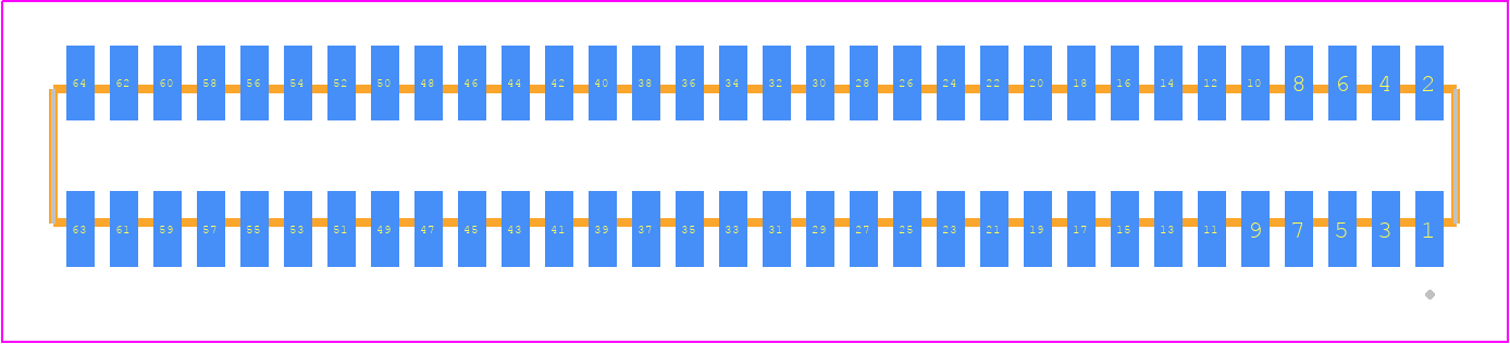 MLE-132-01-G-DV - SAMTEC PCB footprint - Other - Other - MLE-132-01-G-DV