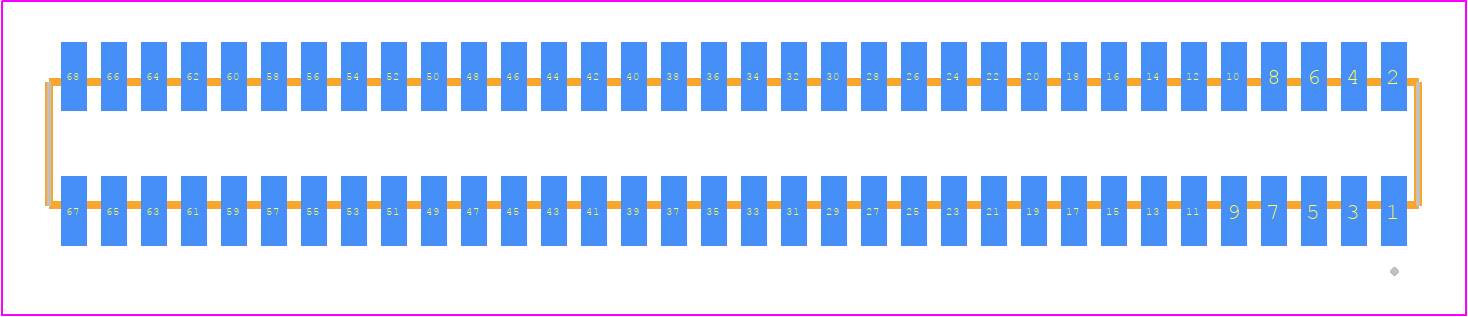 MLE-134-01-G-DV - SAMTEC PCB footprint - Other - Other - MLE-134-01-G-DV