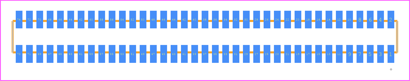 MLE-137-01-G-DV - SAMTEC PCB footprint - Other - Other - MLE-137-01-G-DV