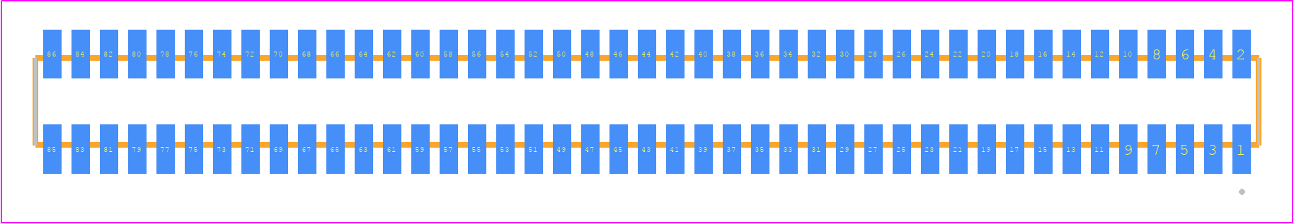 MLE-143-01-G-DV - SAMTEC PCB footprint - Other - Other - MLE-143-01-G-DV