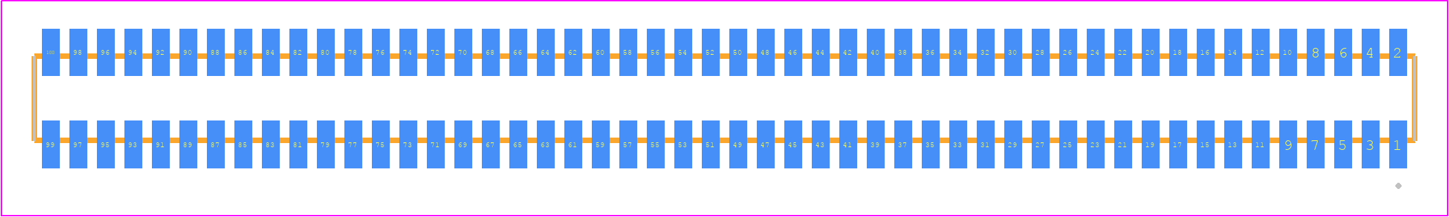 MLE-150-01-G-DV - SAMTEC PCB footprint - Other - Other - MLE-150-01-G-DV