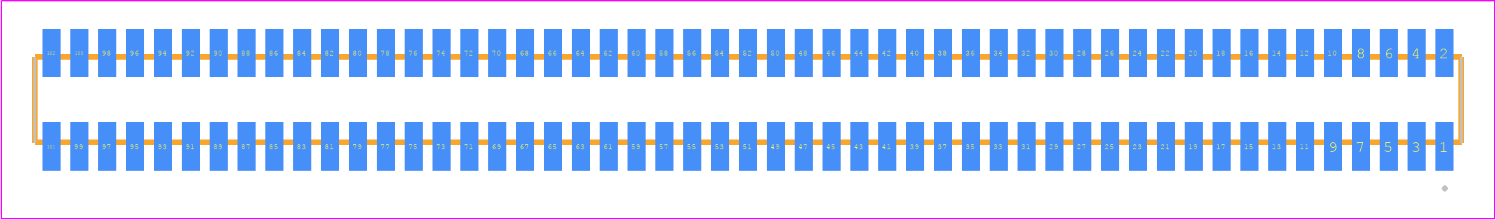 MLE-151-01-G-DV - SAMTEC PCB footprint - Other - Other - MLE-151-01-G-DV