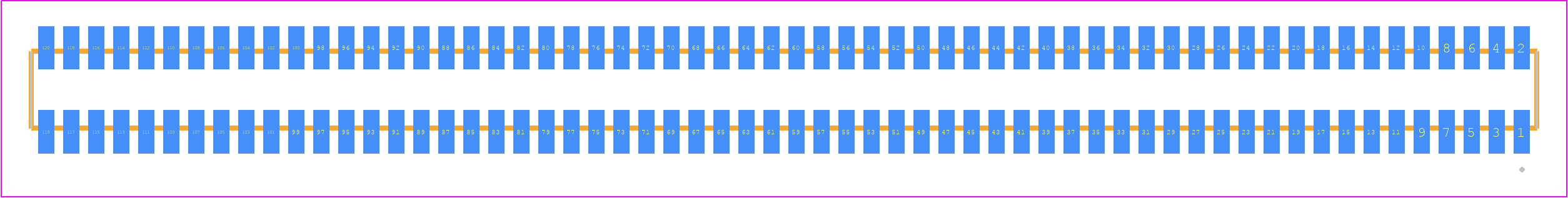 MLE-160-01-G-DV - SAMTEC PCB footprint - Other - Other - MLE-160-01-G-DV