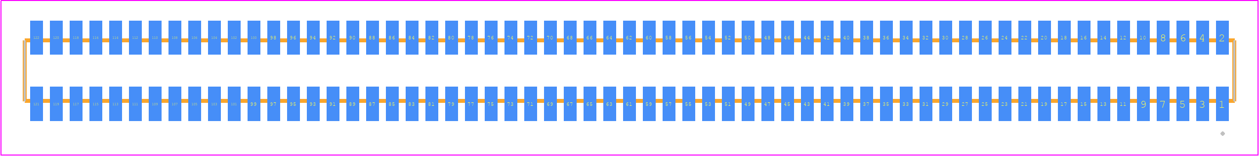 MLE-161-01-G-DV - SAMTEC PCB footprint - Other - Other - MLE-161-01-G-DV