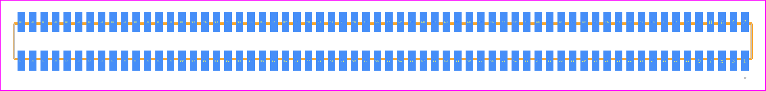 MLE-164-01-G-DV - SAMTEC PCB footprint - Other - Other - MLE-164-01-G-DV