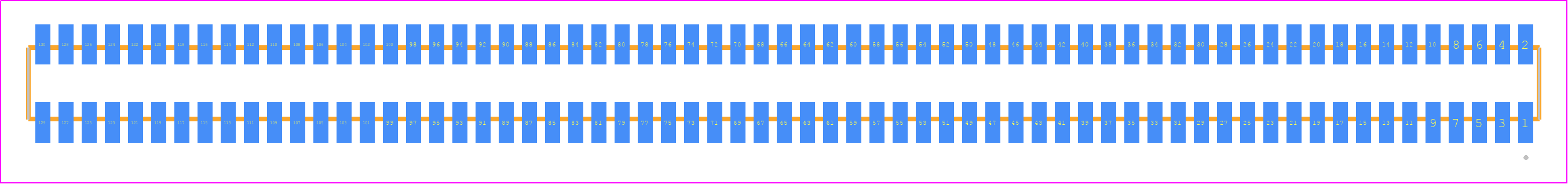 MLE-165-01-G-DV - SAMTEC PCB footprint - Other - Other - MLE-165-01-G-DV