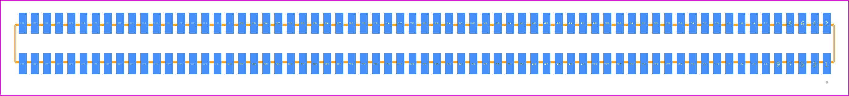 MLE-167-01-G-DV - SAMTEC PCB footprint - Other - Other - MLE-167-01-G-DV