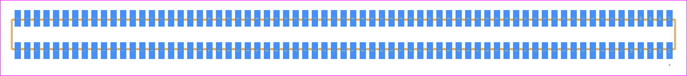 MLE-169-01-G-DV - SAMTEC PCB footprint - Other - Other - MLE-169-01-G-DV