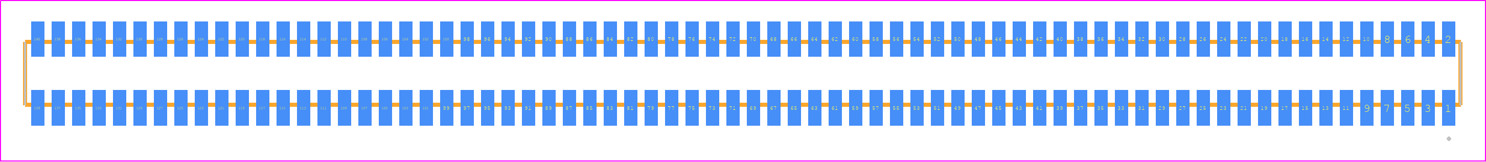 MLE-170-01-G-DV - SAMTEC PCB footprint - Other - Other - MLE-170-01-G-DV