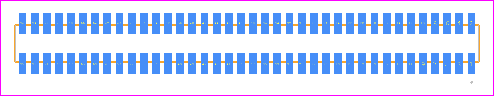 MLE-138-01-G-DV-K-TR - SAMTEC PCB footprint - Other - Other - MLE-138-01-G-DV-K-TR