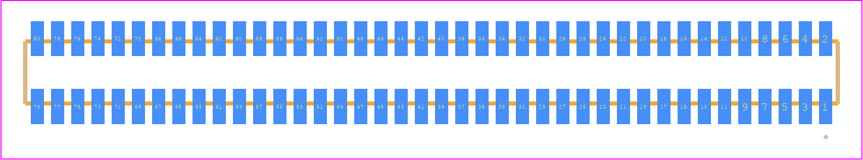 MLE-140-01-G-DV-K-TR - SAMTEC PCB footprint - Other - Other - MLE-140-01-G-DV-K-TR