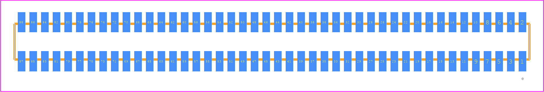 MLE-144-01-G-DV-K-TR - SAMTEC PCB footprint - Other - Other - MLE-144-01-G-DV-K-TR