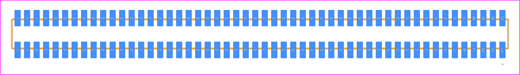 MLE-152-01-G-DV-K-TR - SAMTEC PCB footprint - Other - Other - MLE-152-01-G-DV-K-TR