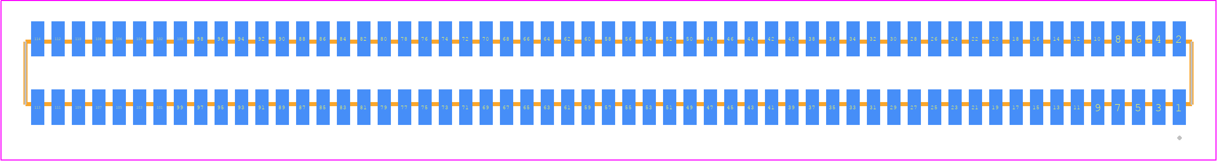 MLE-157-01-G-DV-K-TR - SAMTEC PCB footprint - Other - Other - MLE-157-01-G-DV-K-TR