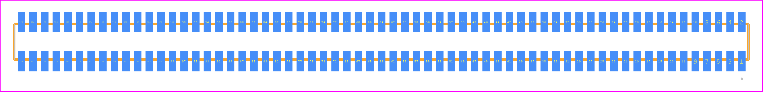 MLE-163-01-G-DV-K-TR - SAMTEC PCB footprint - Other - Other - MLE-163-01-G-DV-K-TR