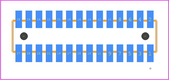 MLE-114-01-G-DV-A - SAMTEC PCB footprint - Other - Other - MLE-114-01-G-DV-A