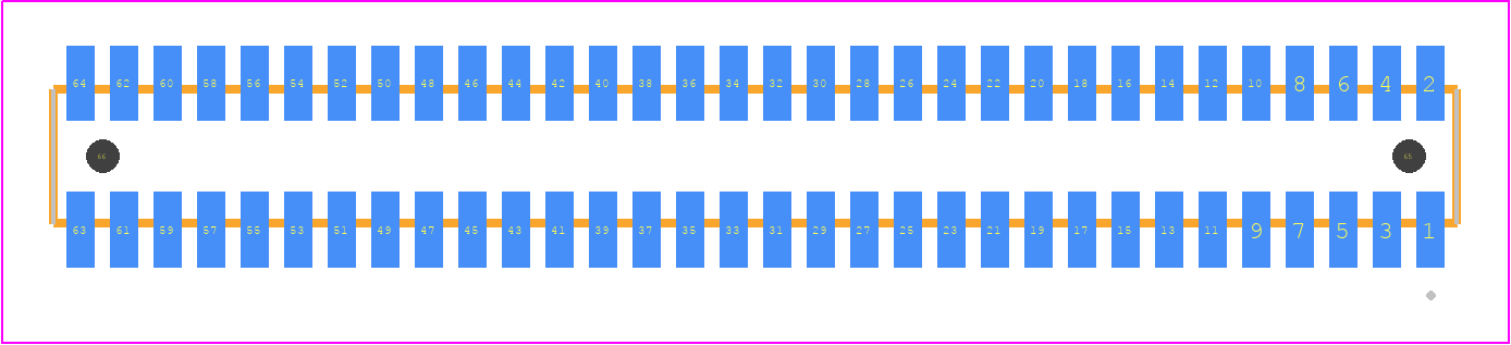 MLE-132-01-G-DV-A - SAMTEC PCB footprint - Other - Other - MLE-132-01-G-DV-A