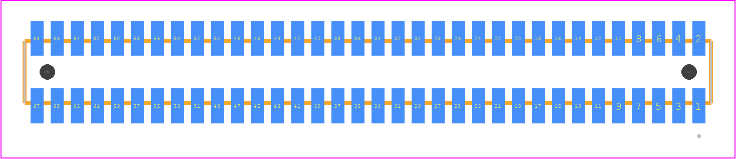 MLE-134-01-G-DV-A - SAMTEC PCB footprint - Other - Other - MLE-134-01-G-DV-A