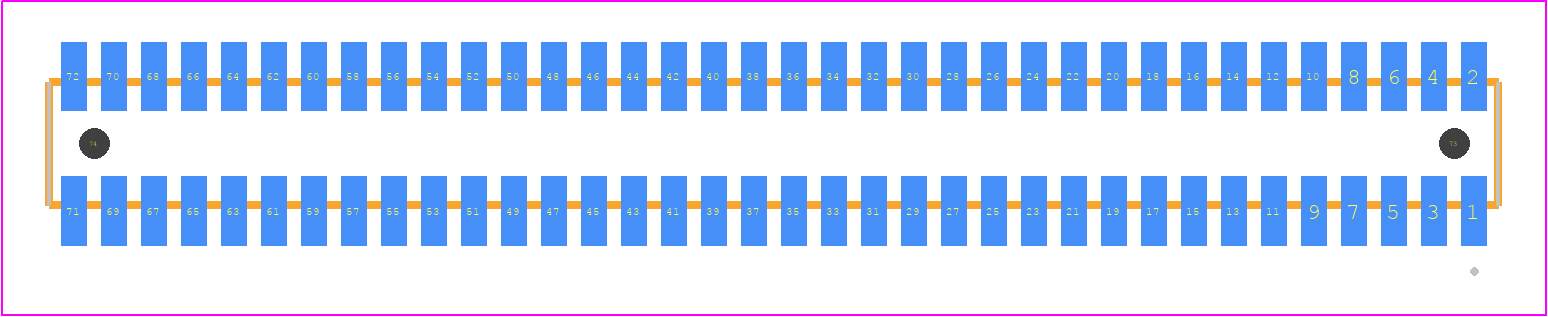 MLE-136-01-G-DV-A - SAMTEC PCB footprint - Other - Other - MLE-136-01-G-DV-A