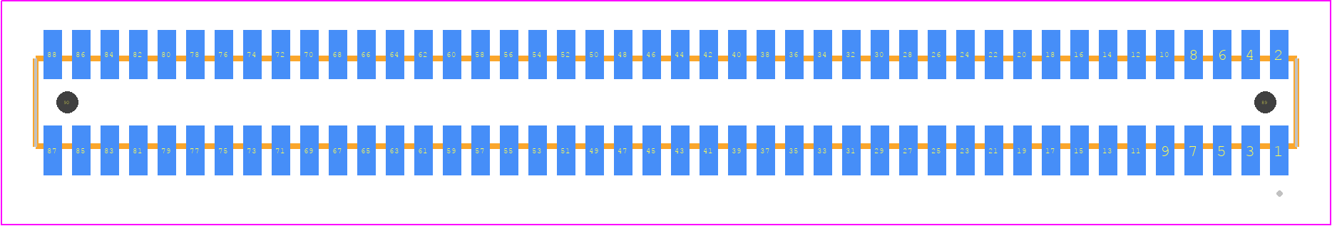 MLE-144-01-G-DV-A - SAMTEC PCB footprint - Other - Other - MLE-144-01-G-DV-A