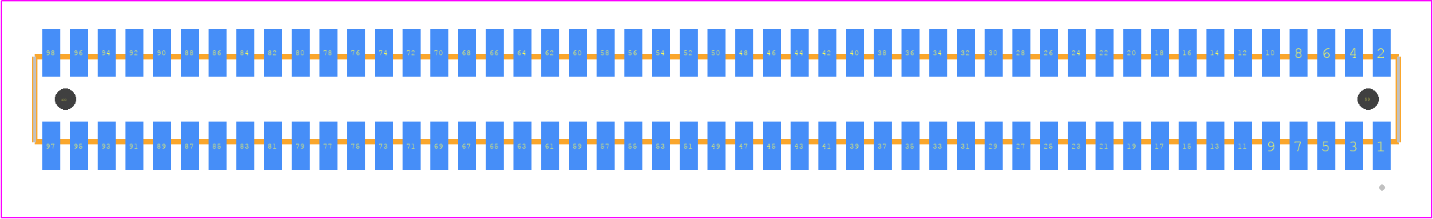 MLE-149-01-G-DV-A - SAMTEC PCB footprint - Other - Other - MLE-149-01-G-DV-A