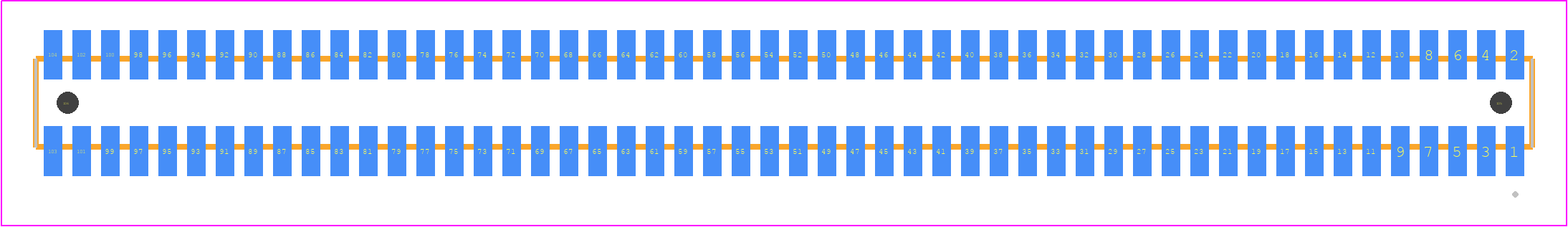 MLE-152-01-G-DV-A - SAMTEC PCB footprint - Other - Other - MLE-152-01-G-DV-A