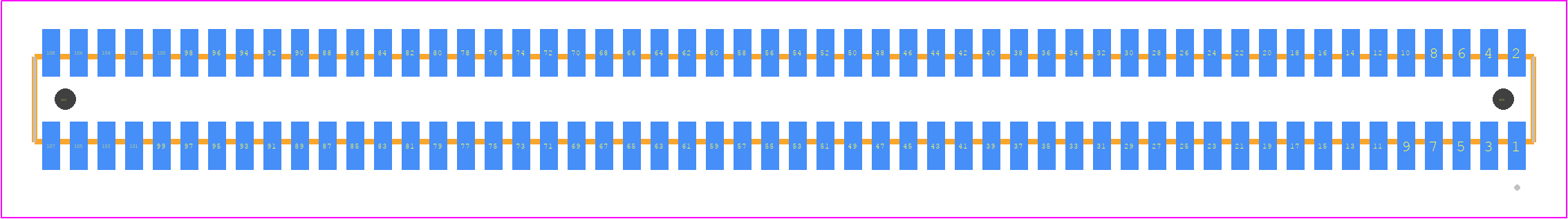 MLE-154-01-G-DV-A - SAMTEC PCB footprint - Other - Other - MLE-154-01-G-DV-A